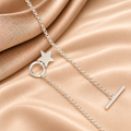 Sterling Silver Star Toggle Necklace