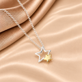 Sterling Silver Two-Tone Star Necklace – Celestial Jewellery